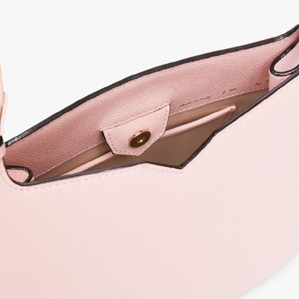 Valextra Borsa a spalla Mini in Pelle Rosa | Valextra Hobo 2025