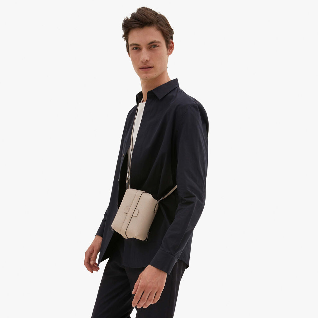 Valextra Borsa a tracolla Mini in Pelle Rosa Nude | Valextra Tric Trac Promozione