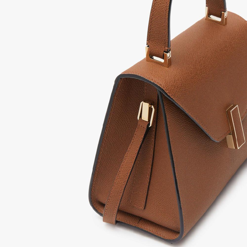Valextra Borsa a mano da Donna in Pelle rigida Marrone | Valextra Iside Qualità Garantita