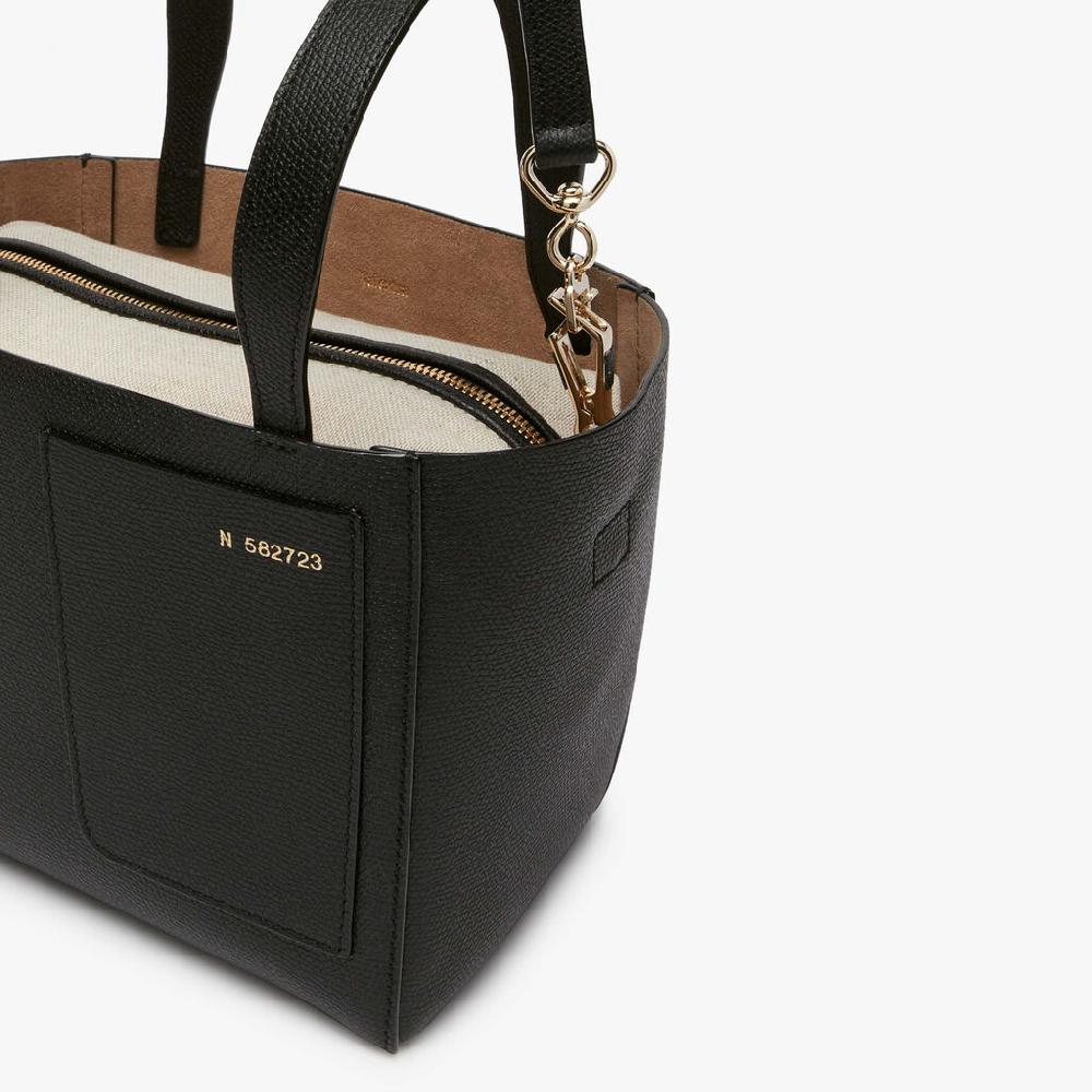 Valextra Borsa a secchiello da Donna in Pelle Nera | Valextra Soft Fino Al -60%