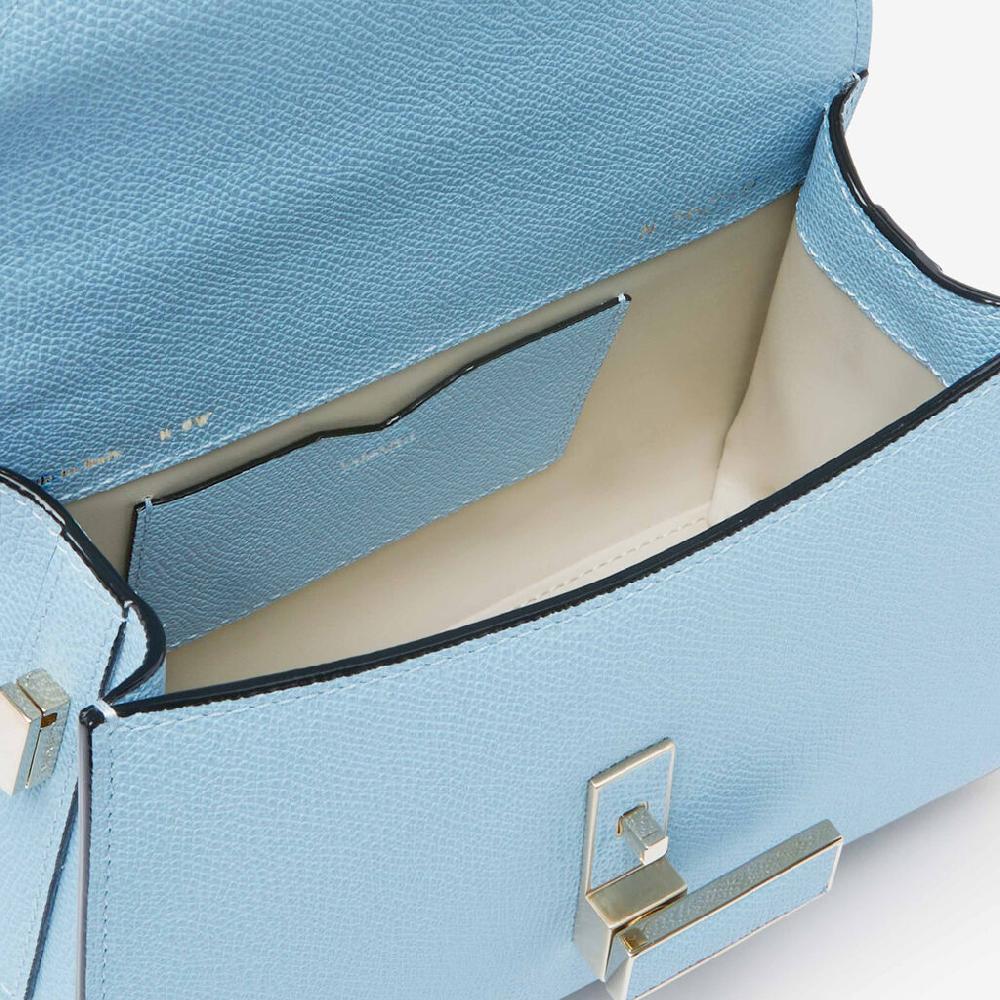 Valextra Borsa tracolla da Donna in Pelle rigida Blu | Valextra Iside 2025