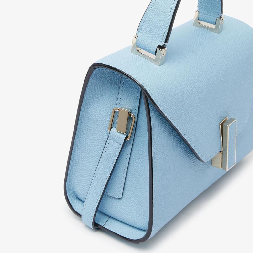 Valextra Borsa tracolla da Donna in Pelle rigida Blu | Valextra Iside 2025