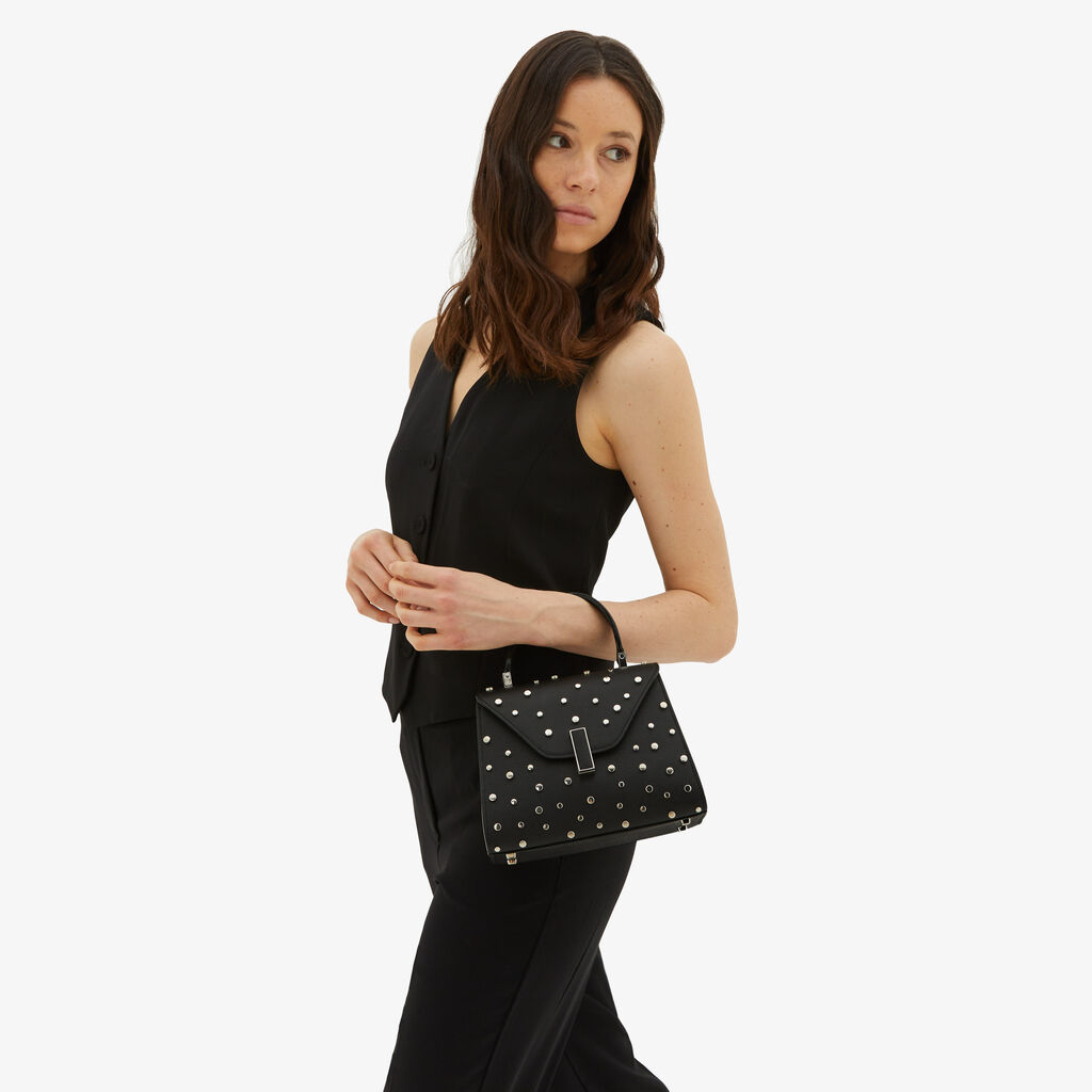 Valextra Borsa a mano da Donna Mini Nera di Lusso | Valextra Iside Nuovo