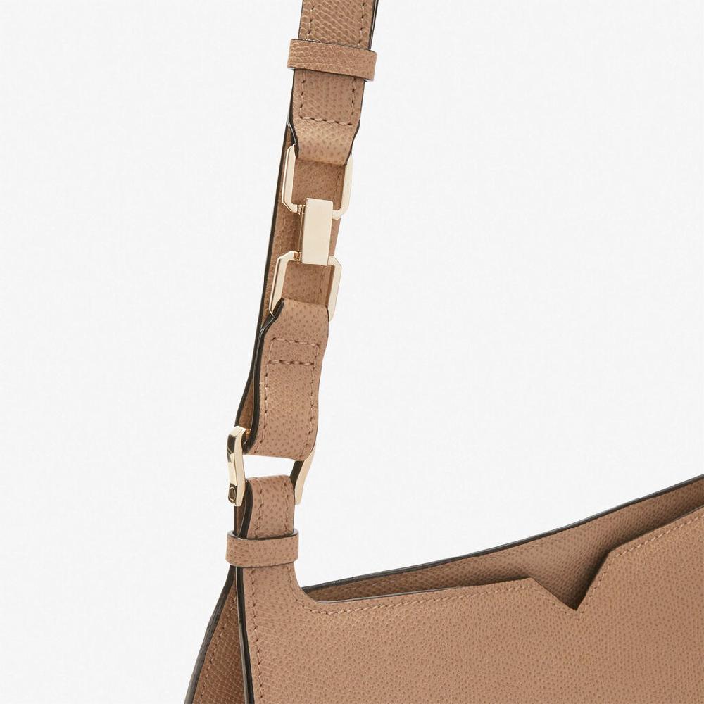 Valextra Borsetta a spalla Weekend in Pelle Beige | Valextra Hobo Qualità Garantita