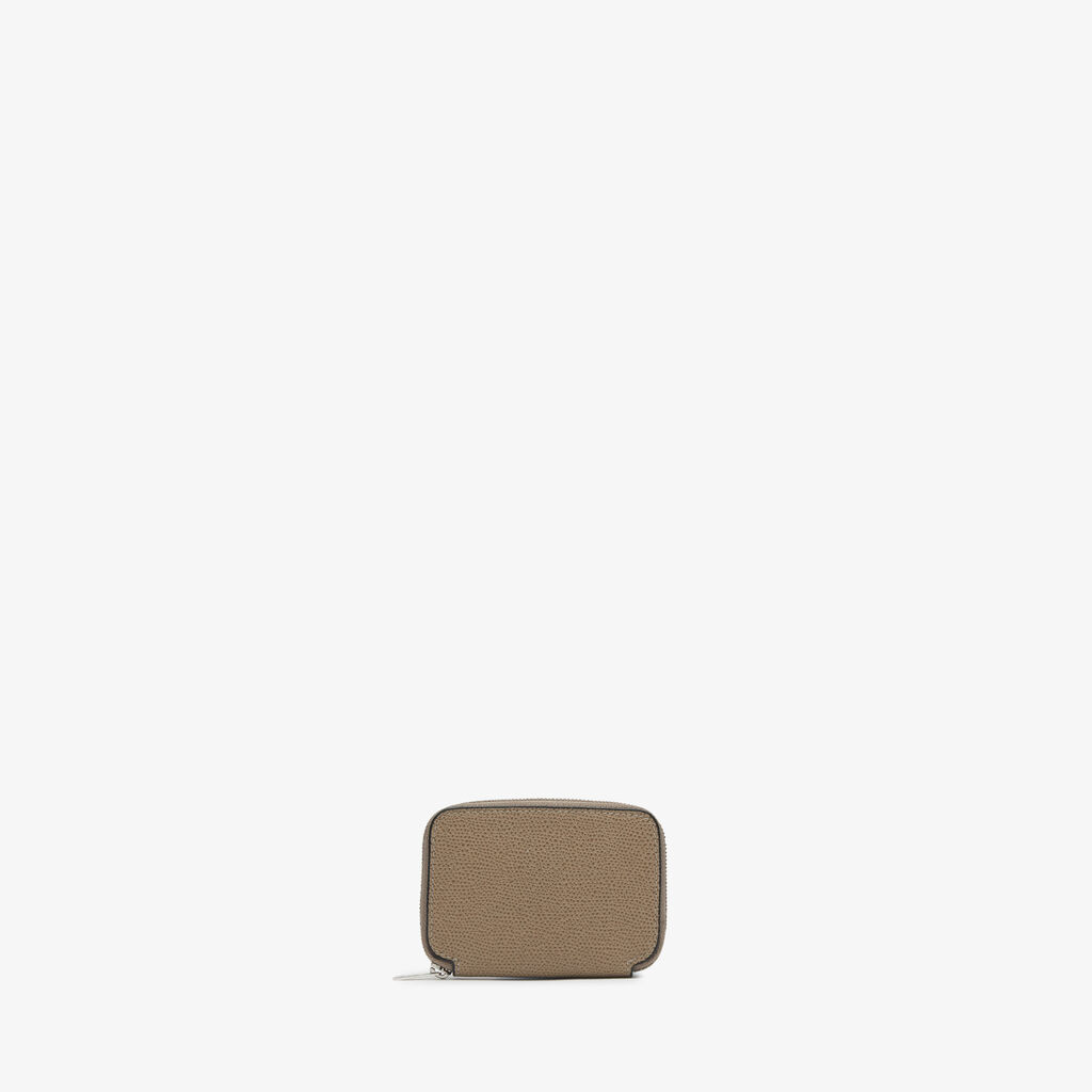 Valextra Portatessere da Donna in Pelle Marrone | Valextra Zip Around Prezzo Ridotto