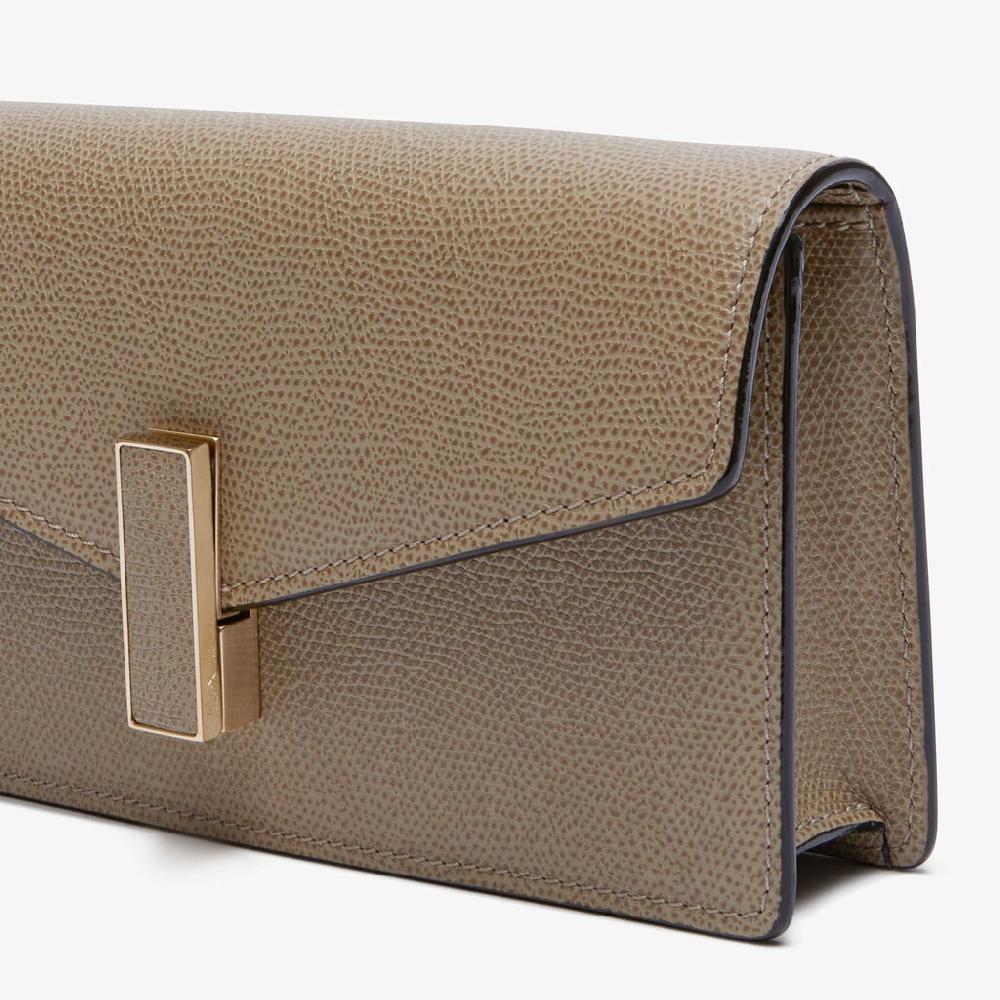 Valextra Clutch da Donna in Pelle Marrone di Lusso | Valextra Iside Online