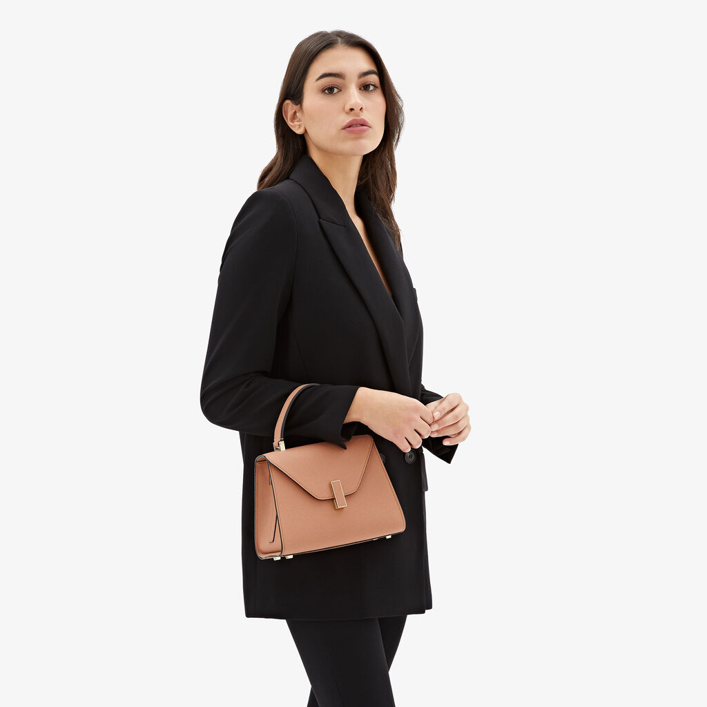 Valextra Borsa a mano Donna Mini in Pelle Marrone | Valextra Iside In Vendita