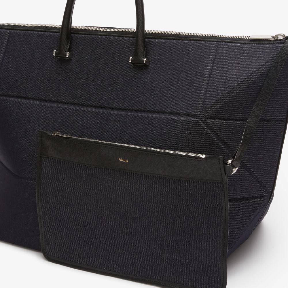 Valextra Borsa da viaggio pieghevole Blu e Nera | Valextra Poliedrica Hotsell