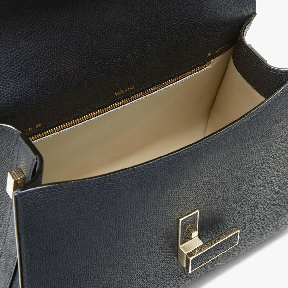 Valextra Borsa a mano Media in Pelle Blu Ottanio | Valextra Iside I Più Venduti