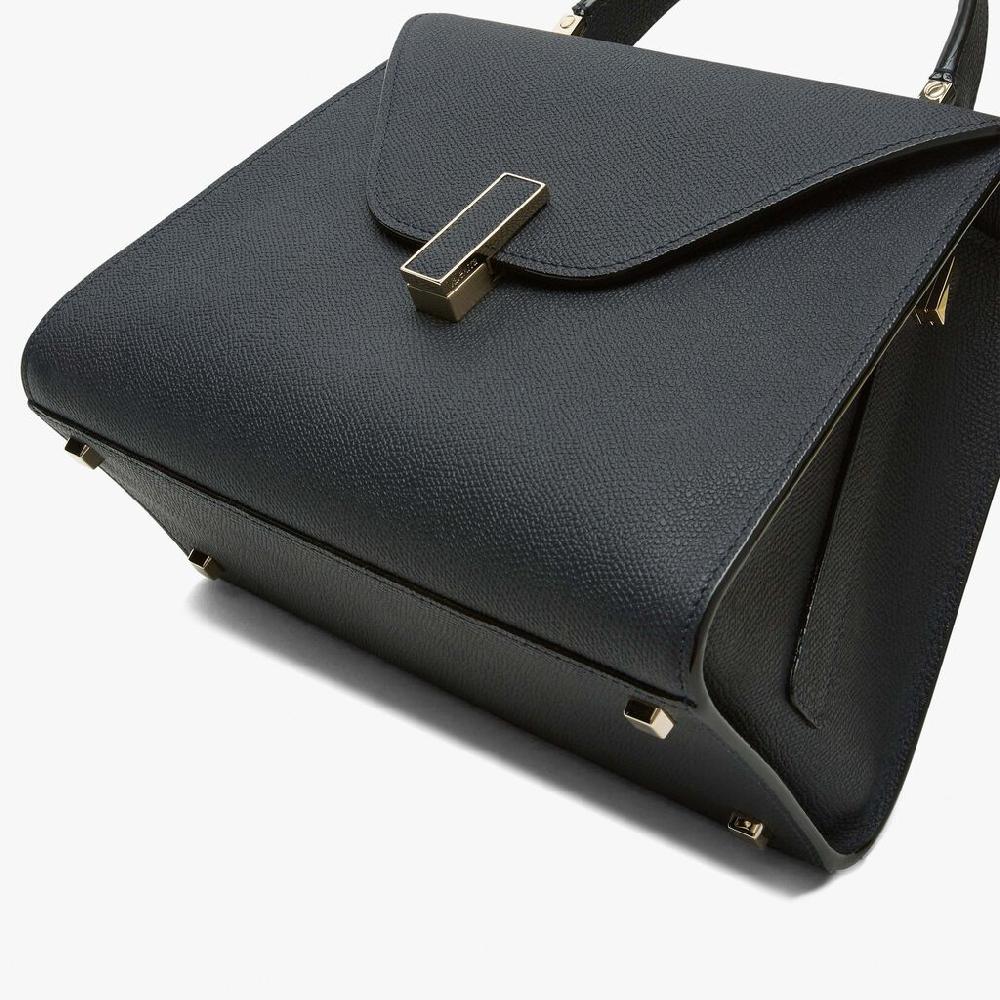 Valextra Borsa a mano Media in Pelle Blu Ottanio | Valextra Iside I Più Venduti