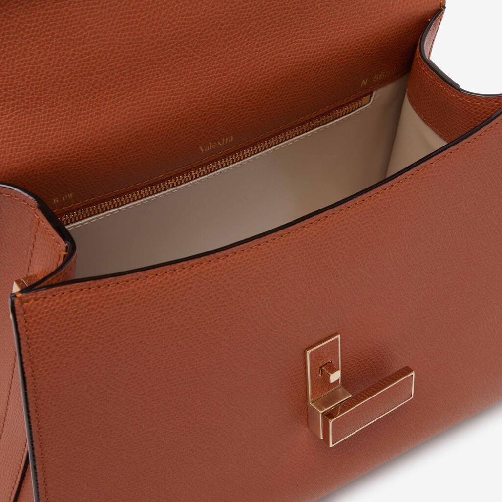 Valextra Borsa a mano da Donna Media in Pelle Marrone | Valextra Iside Acquista Ora
