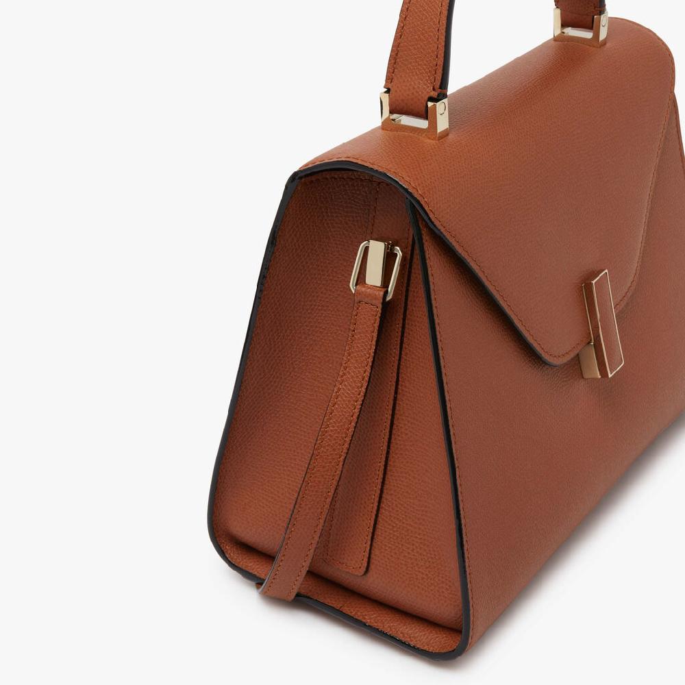 Valextra Borsa a mano da Donna Media in Pelle Marrone | Valextra Iside Acquista Ora