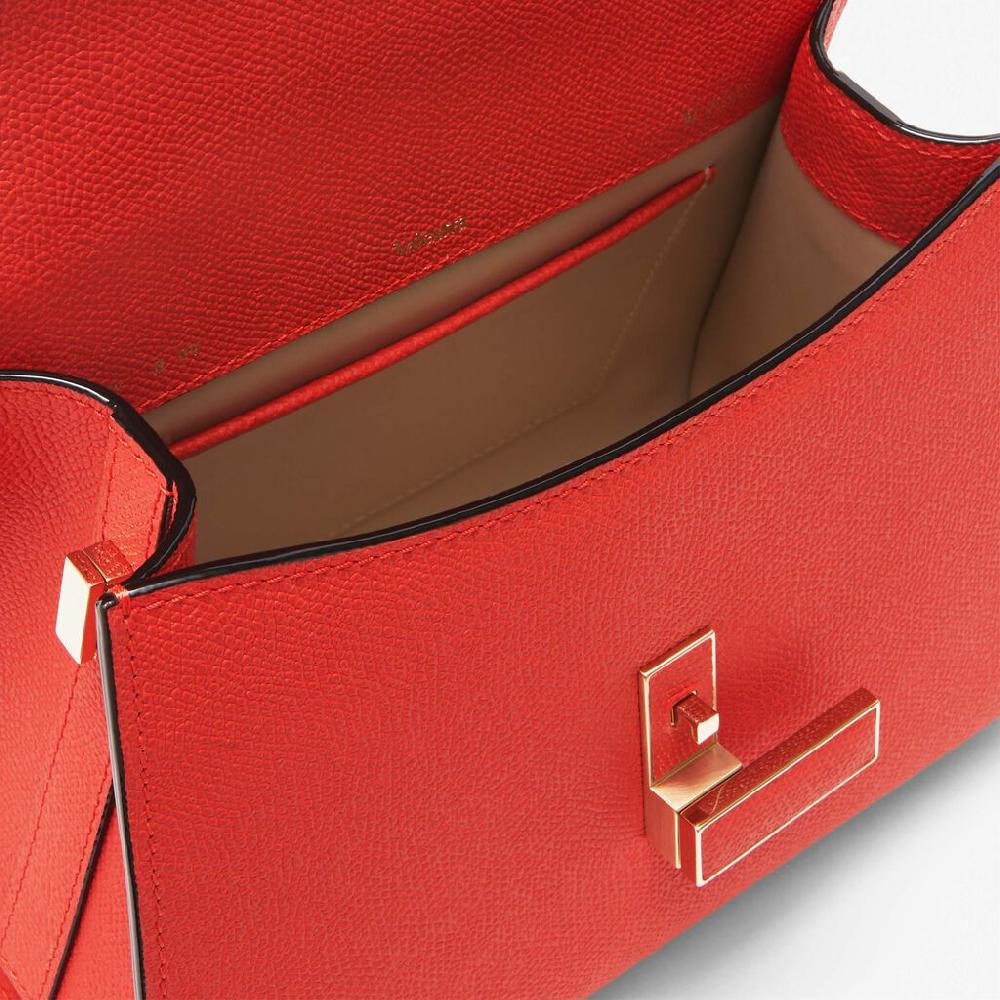 Valextra Borsa a mano Mini in Pelle Rossa Papavero | Valextra Iside Affare Del Giorno