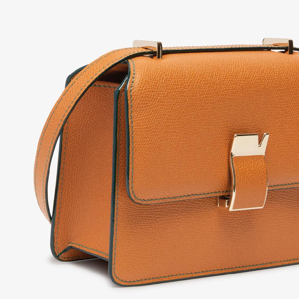 Valextra Borsetta a spalla Mini in Pelle Marrone | Valextra NoLo Sconto