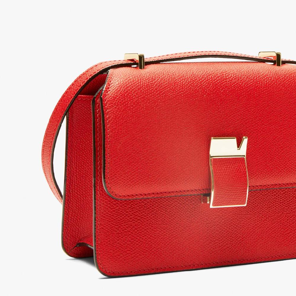 Valextra Borsa a tracolla in Pelle Rossa tracolla regolabile | Valextra Economico