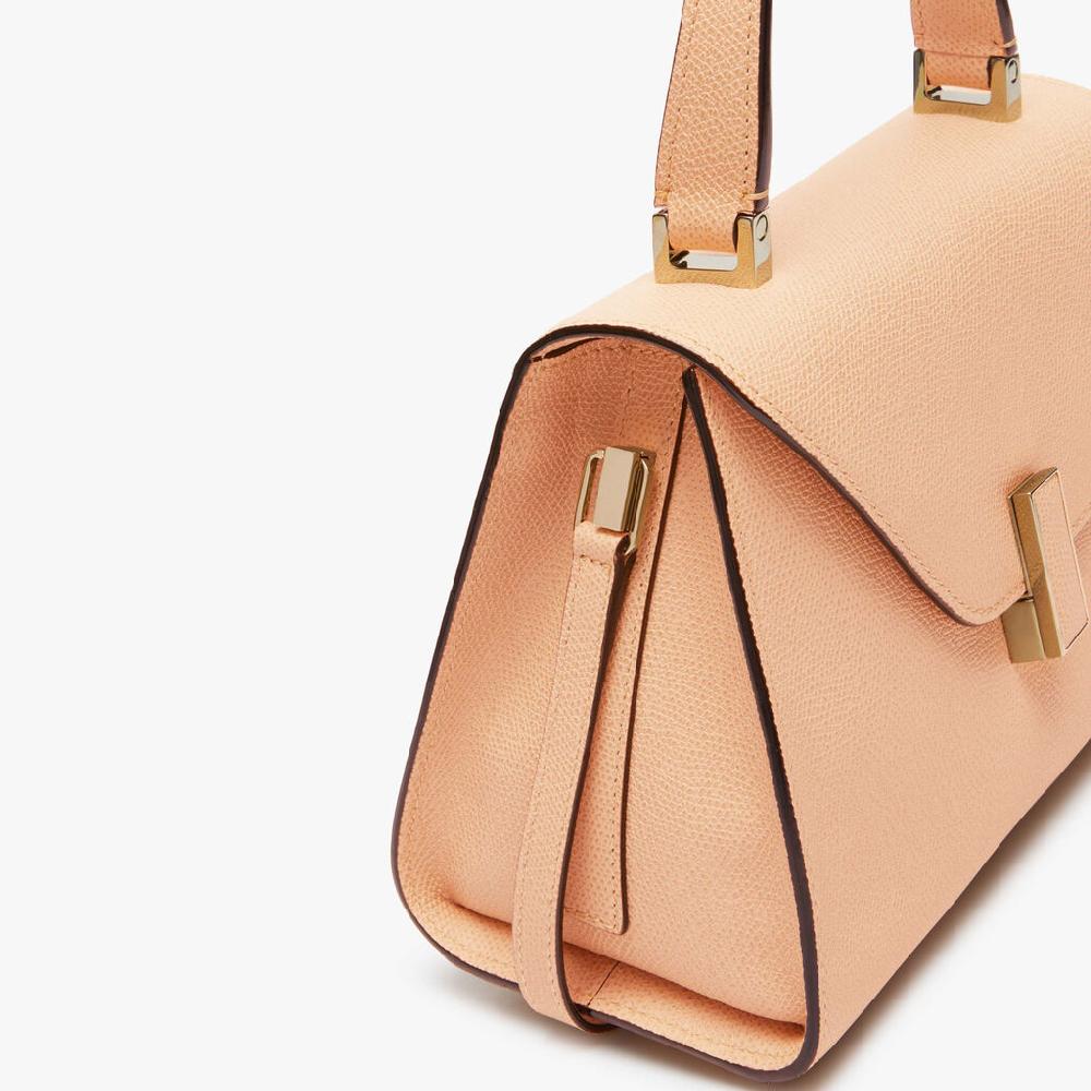 Valextra Borsa a mano Mini in Pelle Rosa Cipria | Valextra Iside Online