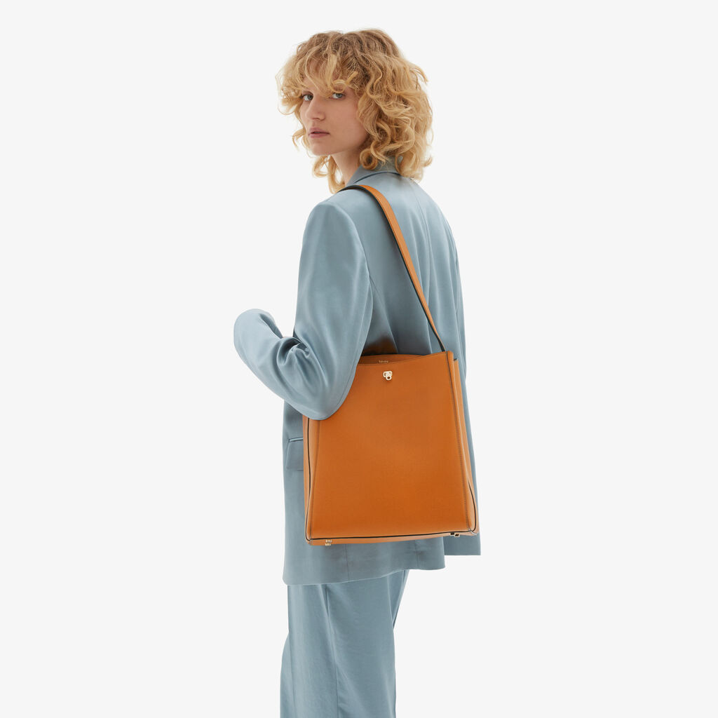Valextra Borsa a spalla da Donna in Pelle Marrone | Valextra Brera Offerte