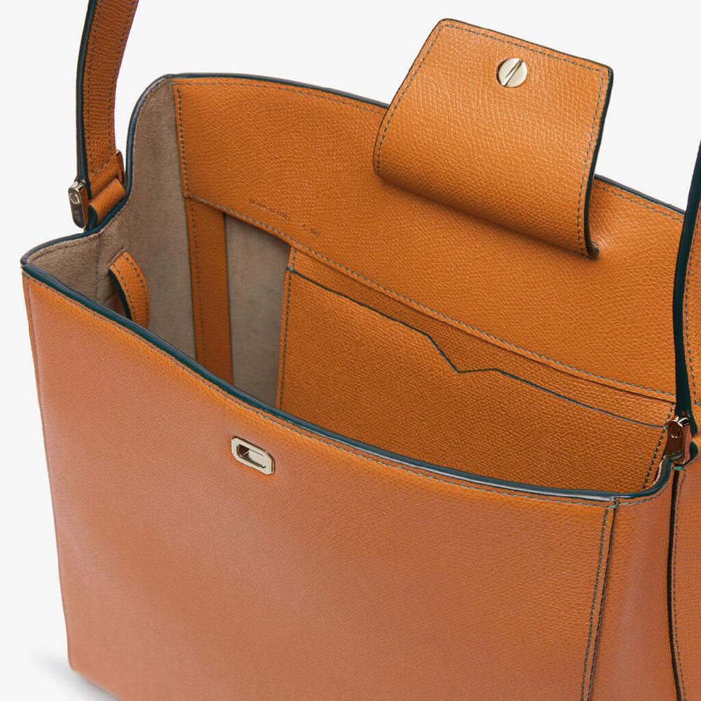 Valextra Borsa a spalla da Donna in Pelle Marrone | Valextra Brera Offerte