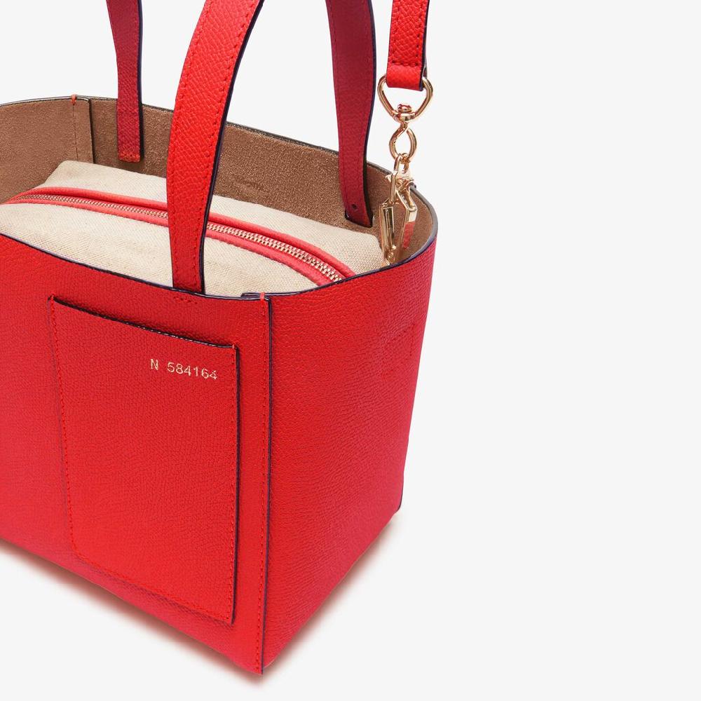 Valextra Borsa a secchiello da Donna di Lusso in Pelle Rossa | Valextra Soft Hotsell