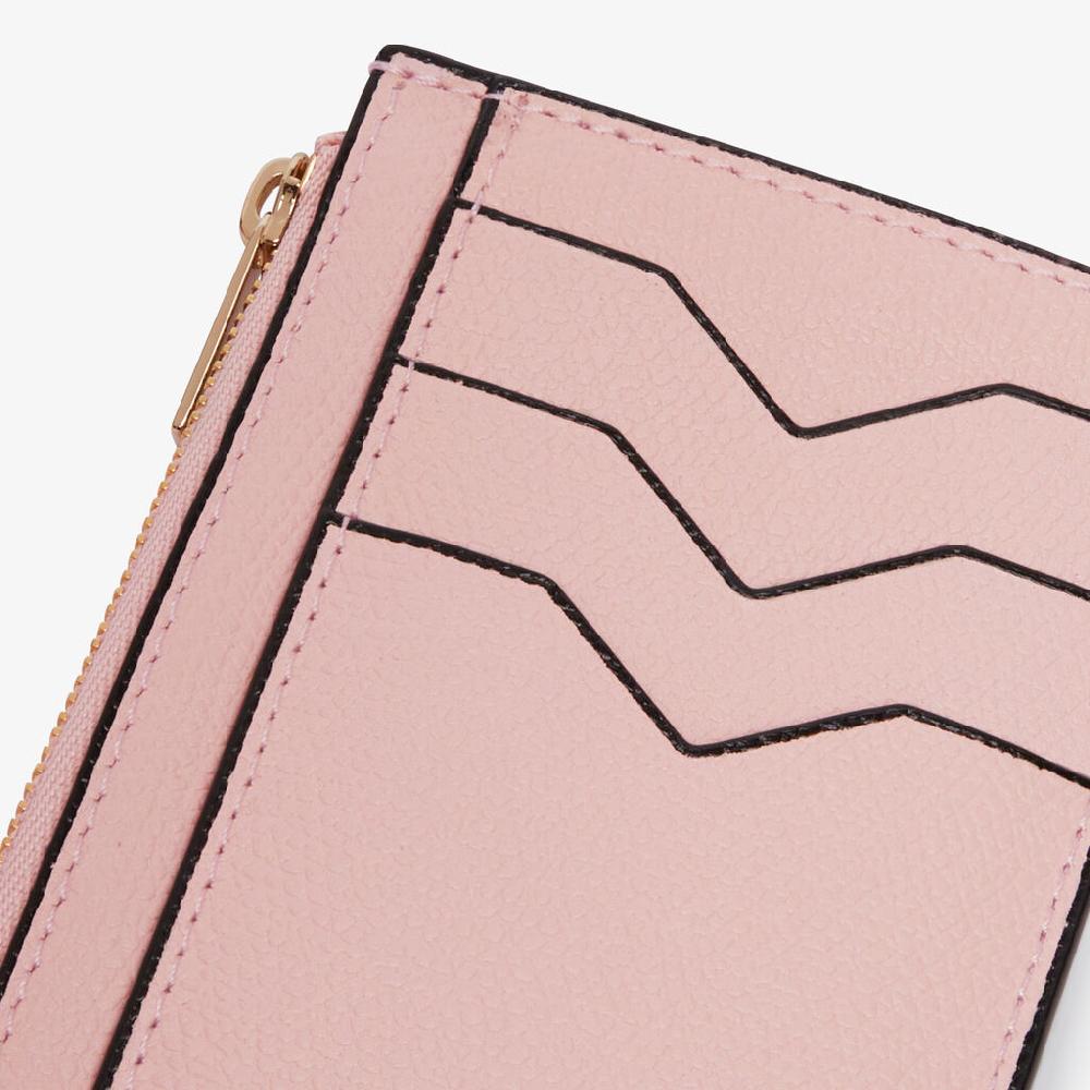 Valextra Portamonete compatto da Donna in Pelle Rosa | Valextra Saldi Di Fabbrica