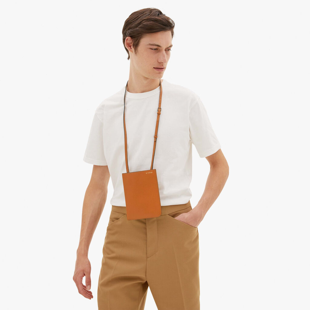 Valextra Portadocumenti a tracolla in Pelle Marrone | Valextra Soft Moda