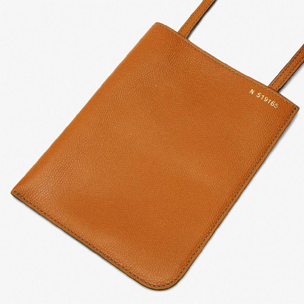 Valextra Portadocumenti a tracolla in Pelle Marrone | Valextra Soft Moda