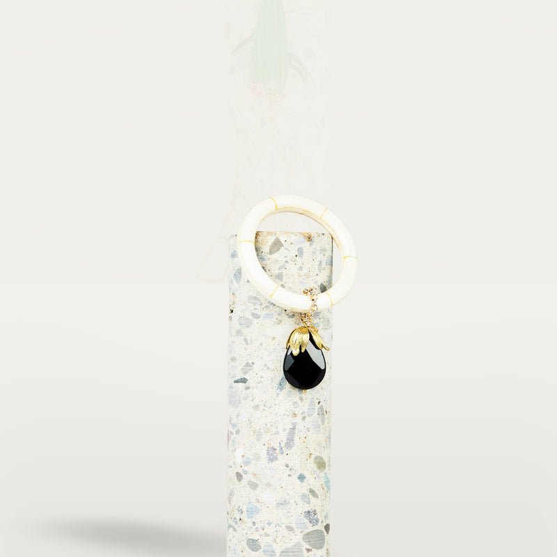 ALMALA BRACCIALE DROP STONE IVORY | NERO Saldi Di Fabbrica