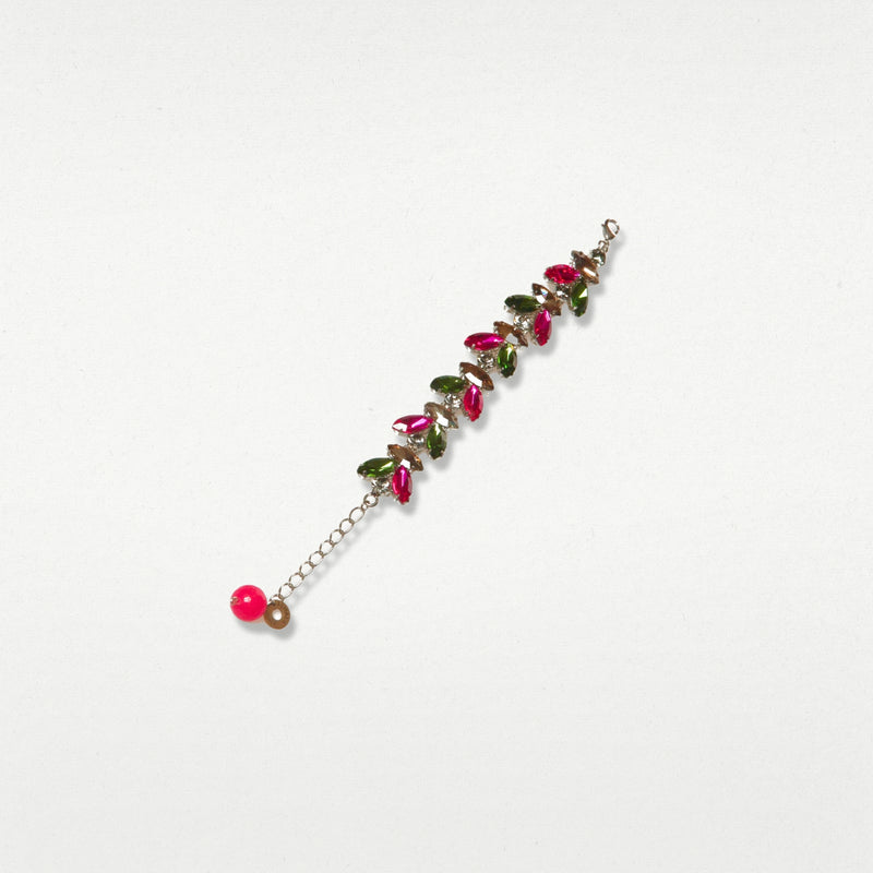 ALMALA BRACCIALE FIORE STRASS | FUCSIA Nuova