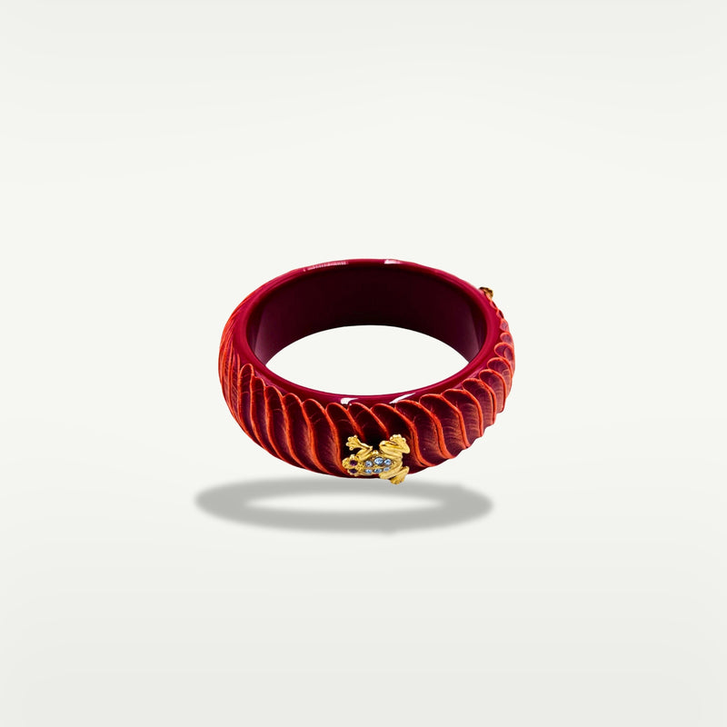 ALMALA BRACCIALE ACETATE FROG | MATTONE SCURO Moda