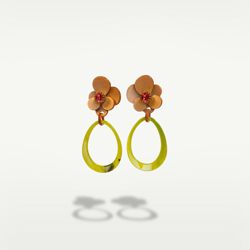 ALMALA ORECCHINO FIORE | SENAPE