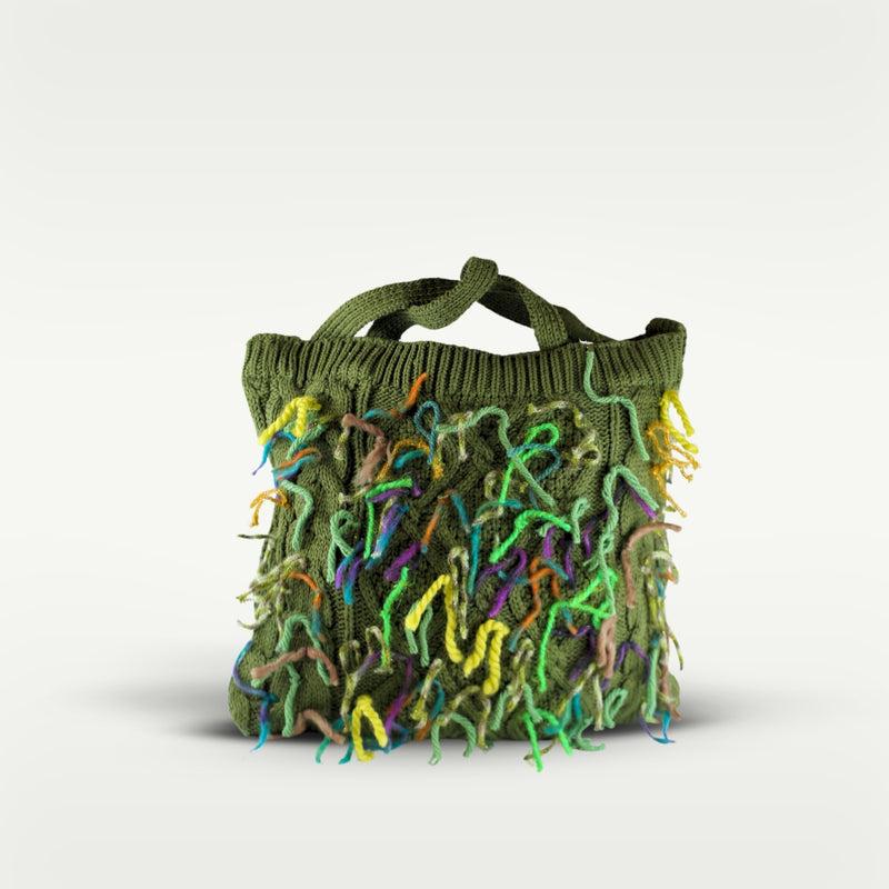 ALMALA BORSA LANA | VERDE Sconto