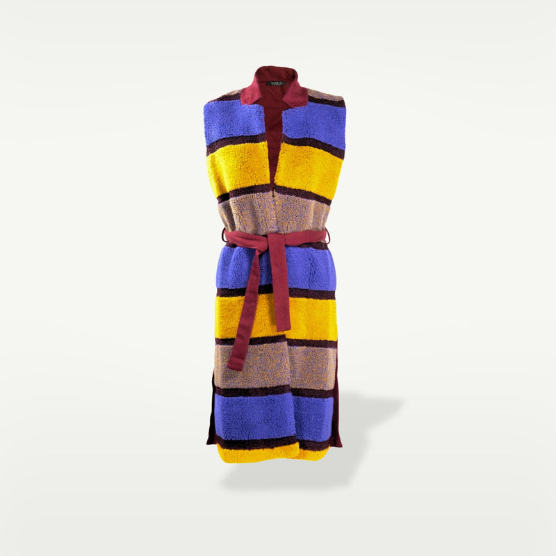 ALMALA GILET KASHMIR | BORDEAUX
