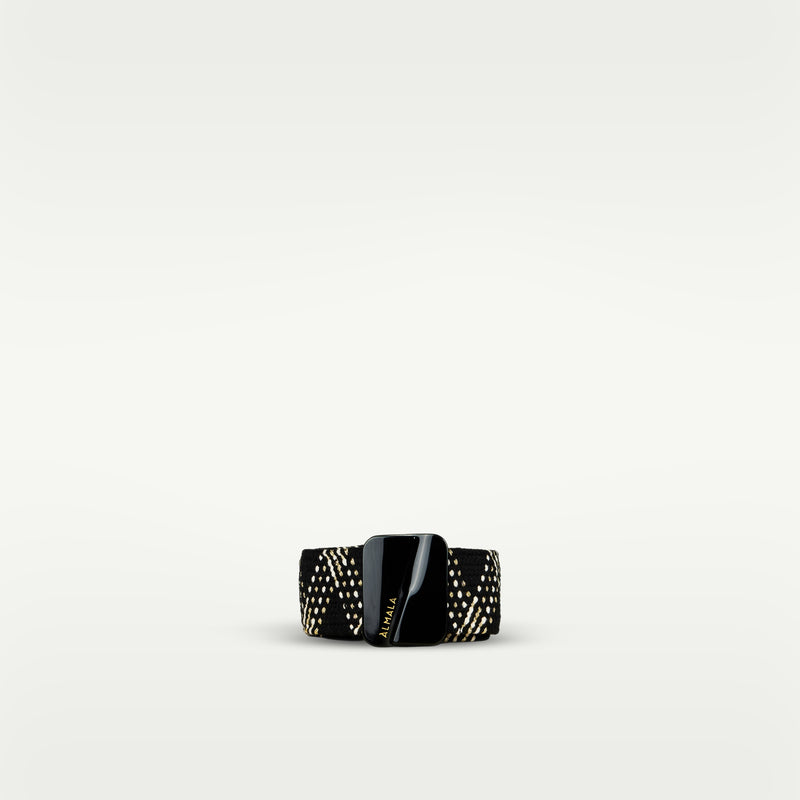 ALMALA CINTURA ELASTICO ACETATO | NERO Outlet