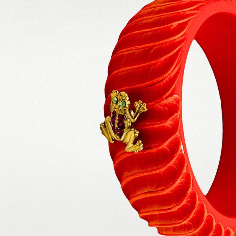 ALMALA BRACCIALE ACETATE FROG | ARANCIONE Negozi Online
