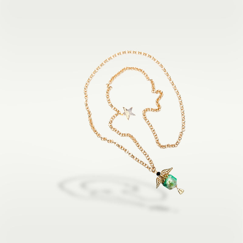 ALMALA COLLANA STONE ANGEL | VERDE