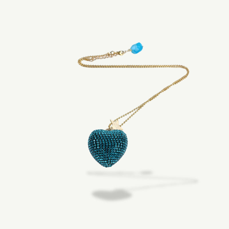 ALMALA COLLANA CUORE STRASS | TURCHESE Vendita Economica
