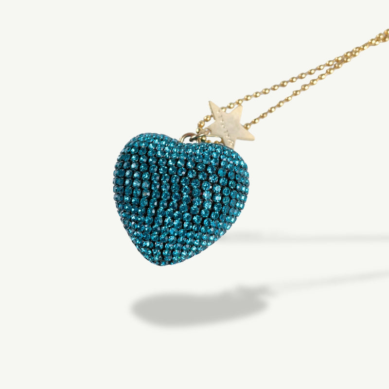 ALMALA COLLANA CUORE STRASS | TURCHESE Vendita Economica