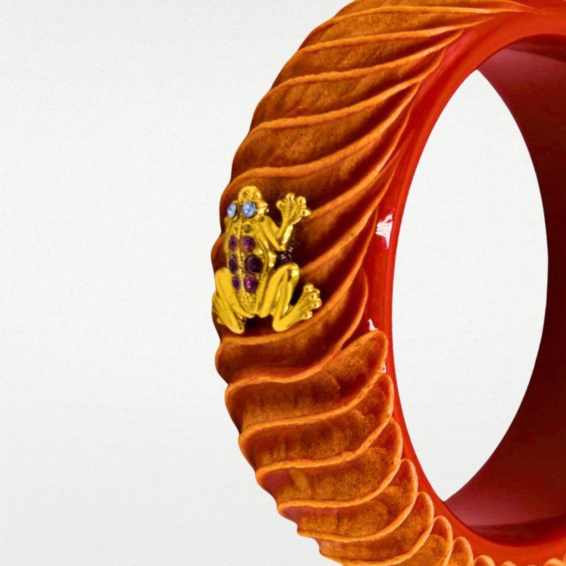 ALMALA BRACCIALE ACETATE FROG | MATTONE CHIARO Italia