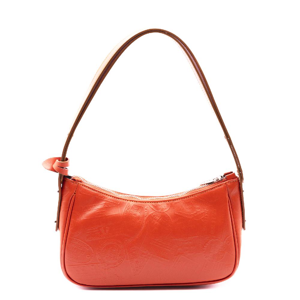 Alv by alviero martini Borsa a mezzaluna in pelle stampa Passport – ALVBT200X Nuovo
