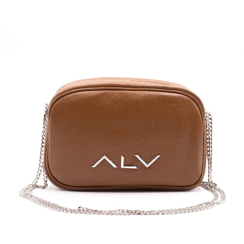 Alv by alviero martini Borsa a tracolla in pelle con stampa – ALVBT300X Vendita