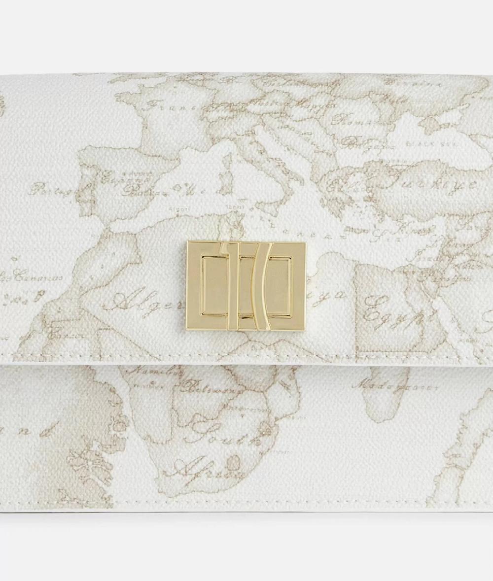 Alviero martini 1a classe Geo White tracollina con patta e logo 1C Shopping Online