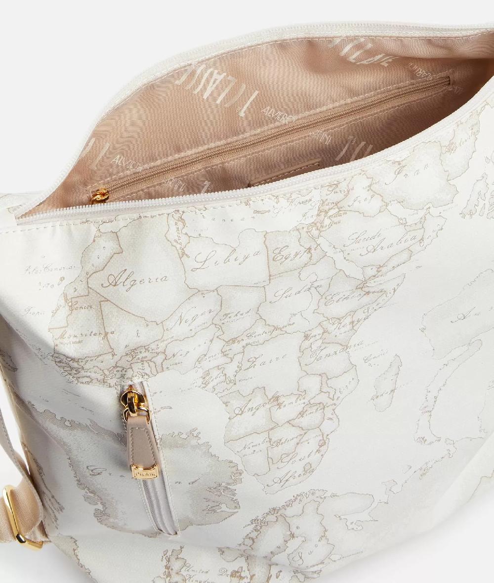 Alviero martini 1a classe Geo Soft White borsa hobo doppia portabilità Vendita Calda