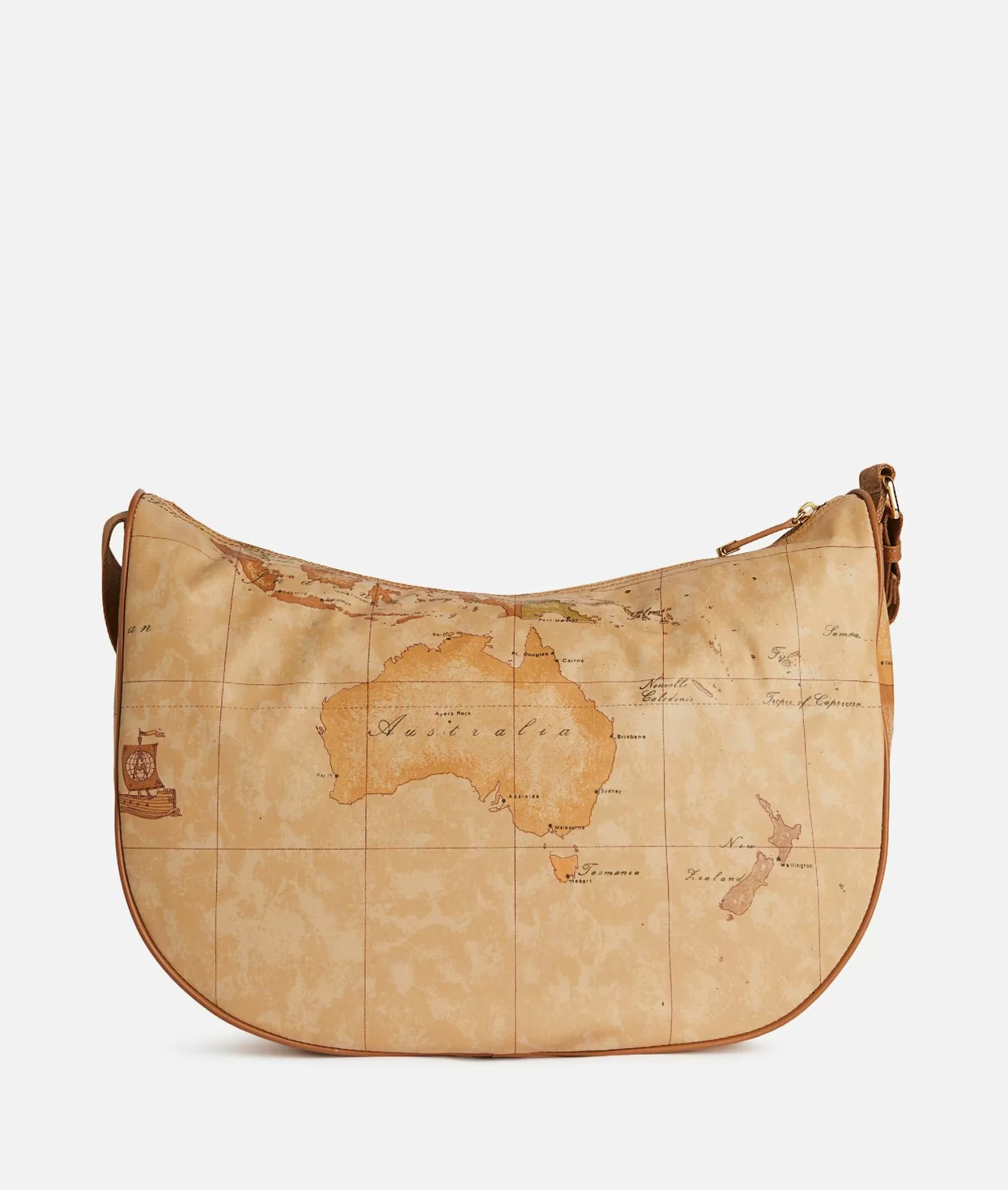 Alviero martini 1a classe Geo Soft tracolla a mezzaluna grande con tasca Vendita Economica