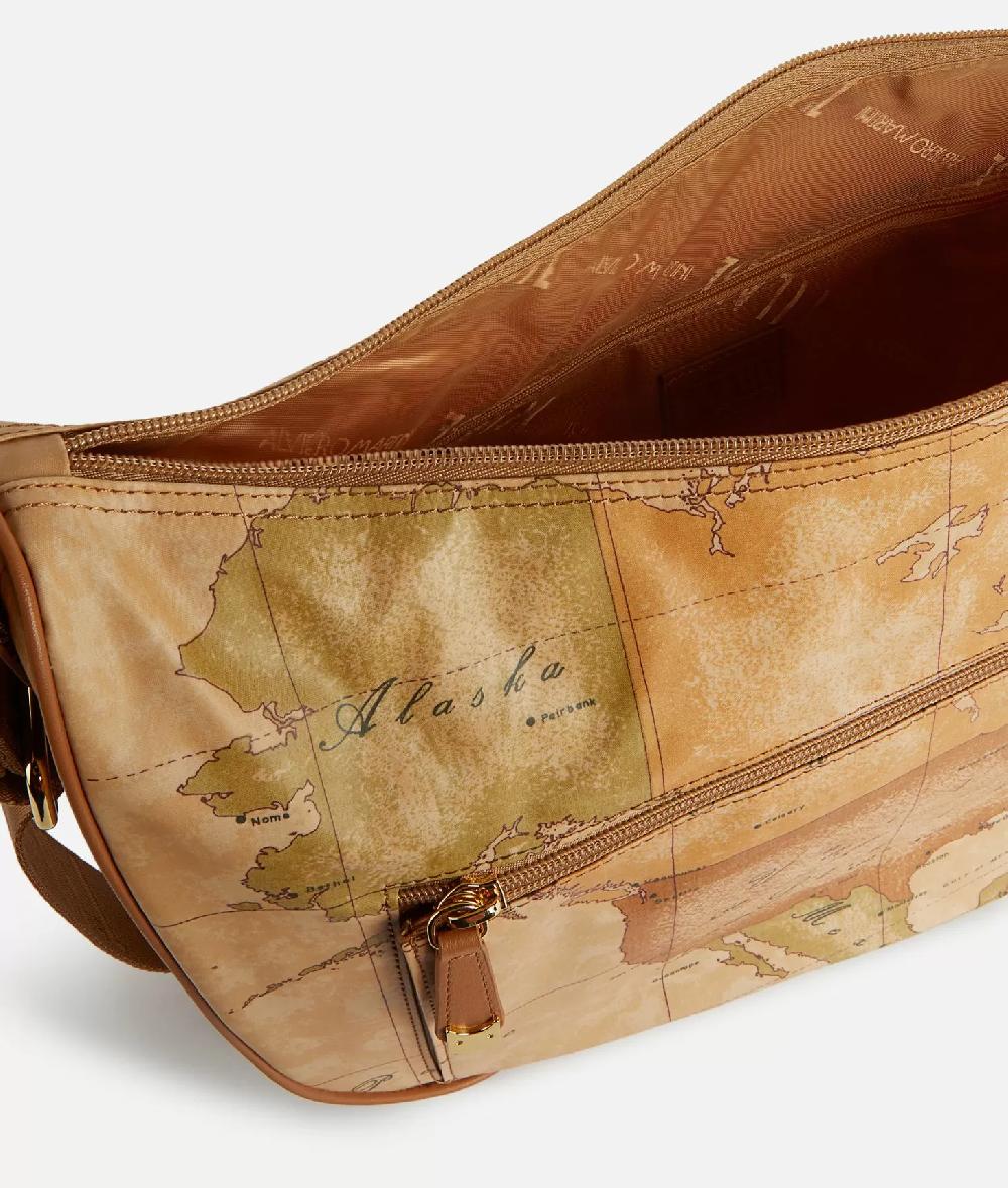 Alviero martini 1a classe Geo Soft tracolla a mezzaluna grande con tasca Vendita Economica