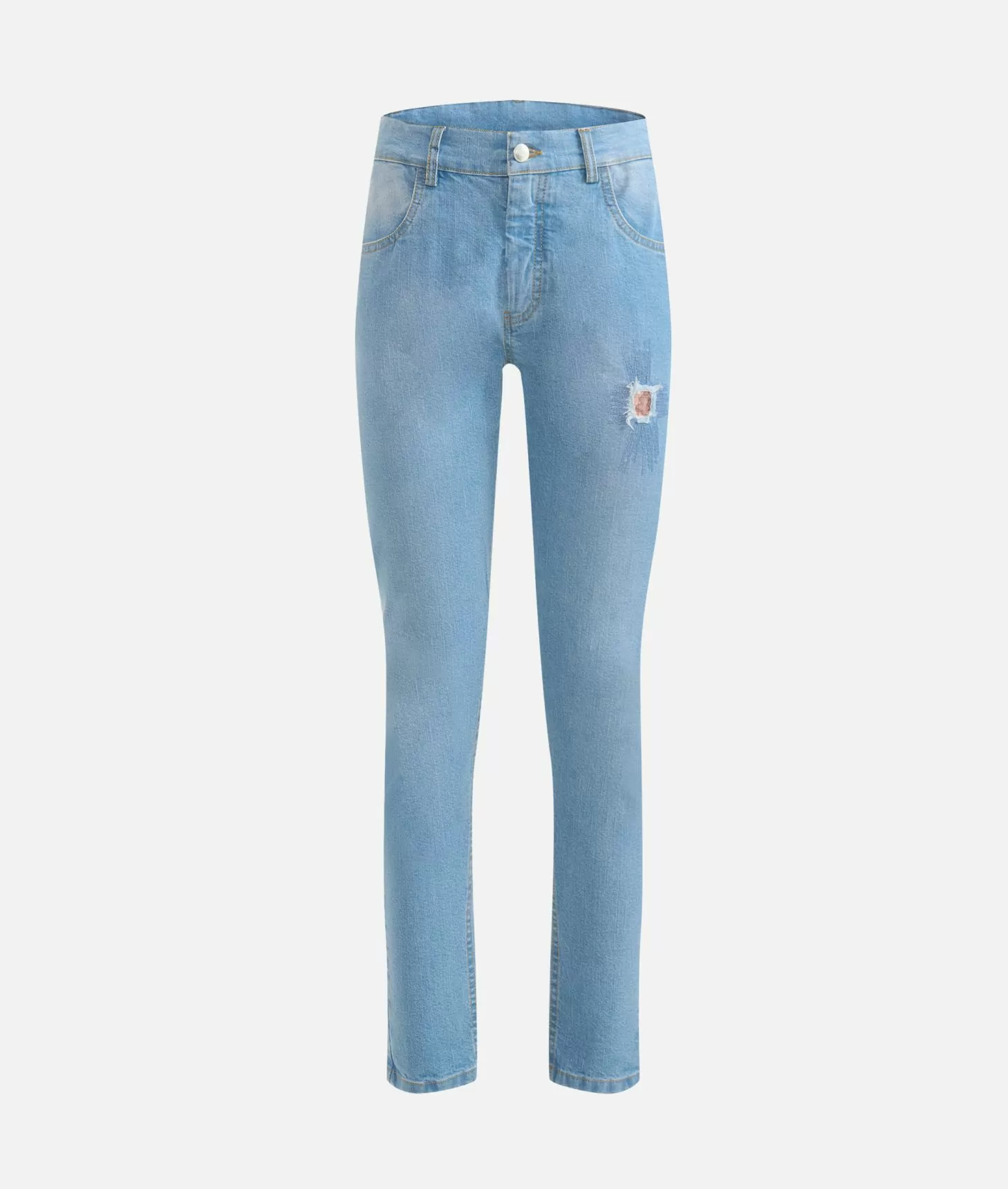 Alviero martini 1a classe Jeans slim in denim stretch trattato con dettaglio Geo Classic Blu Beach Fino Al -60%