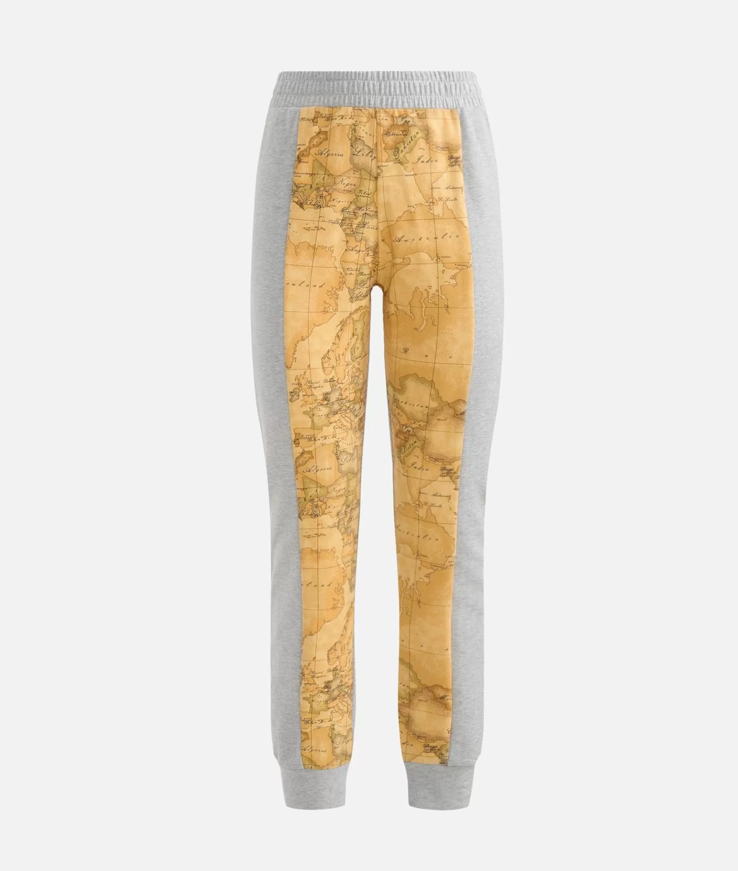 Alviero martini 1a classe Pantaloni in felpa garzata stretch con intarsio Geo Classic Grigi Affare Del Giorno