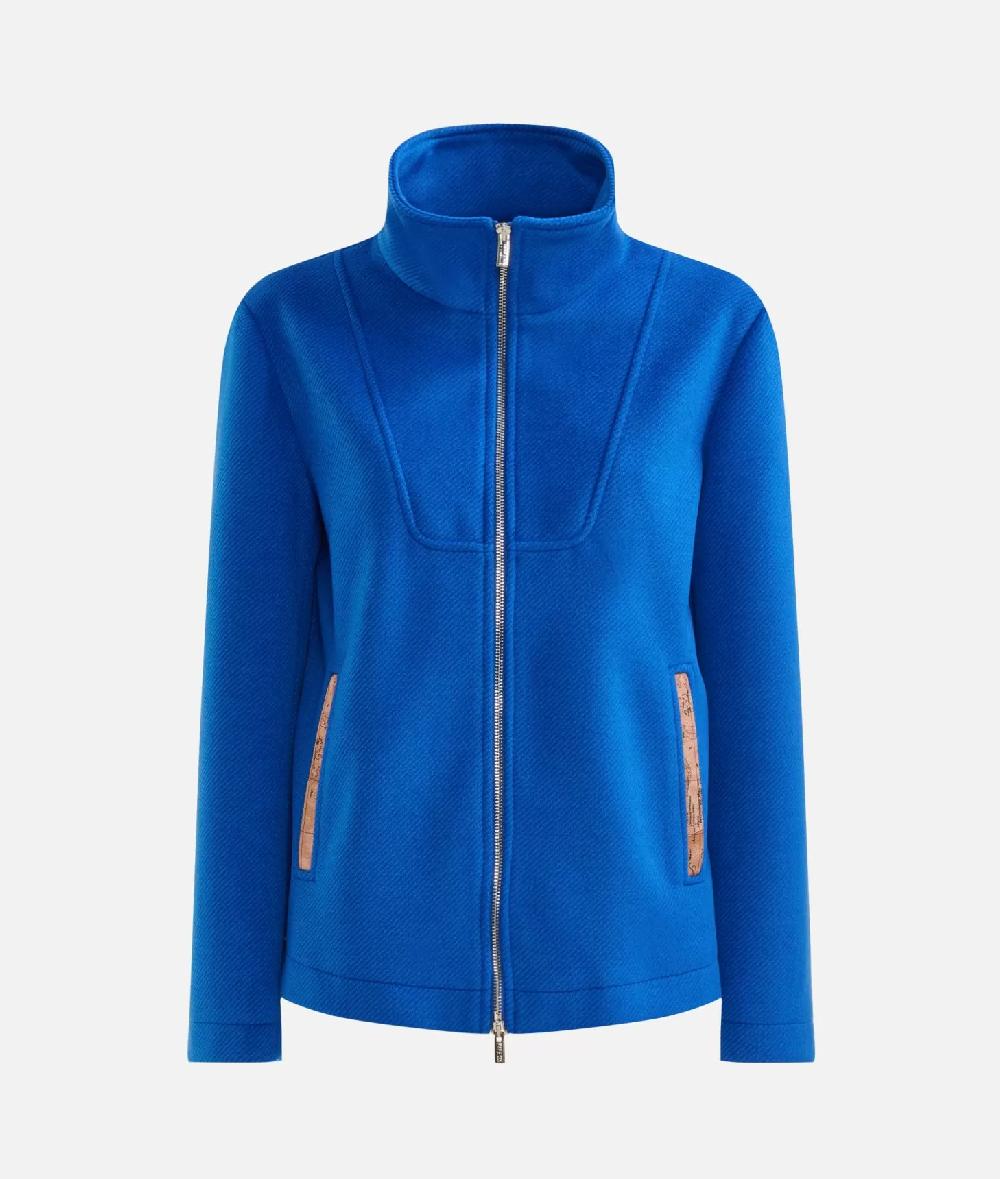 Alviero martini 1a classe Giubbino corto in panno diagonale con zip Denim Offerte