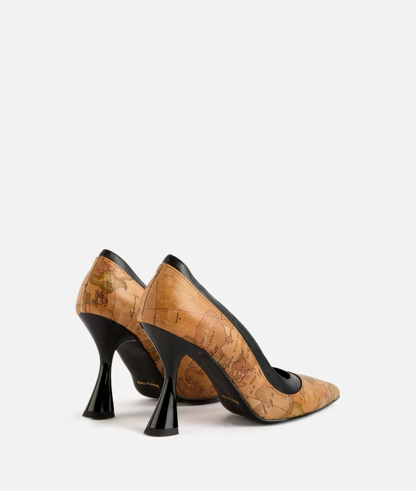Alviero martini 1a classe Décolleté in nappa con tacco a rocchetto Geo Classic Vendita Economica