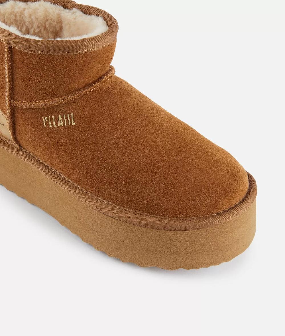 Alviero martini 1a classe Mini stivaletti imbottiti in pelle scamosciata con logo 1ᴬ Classe Naturali 2025