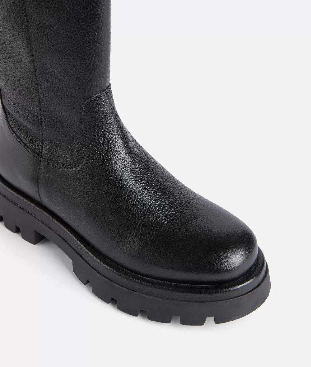 Alviero martini 1a classe Stivali in pelle granata con bottoncino 1C Neri Spedizione Gratuita